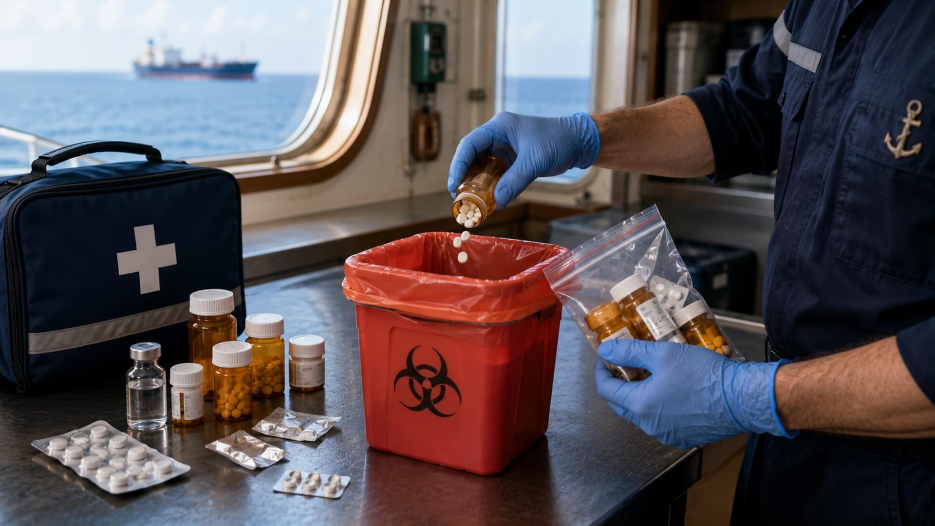 Disposing of expired controlled substances from a ship's medicine chest | Discovery Health MD