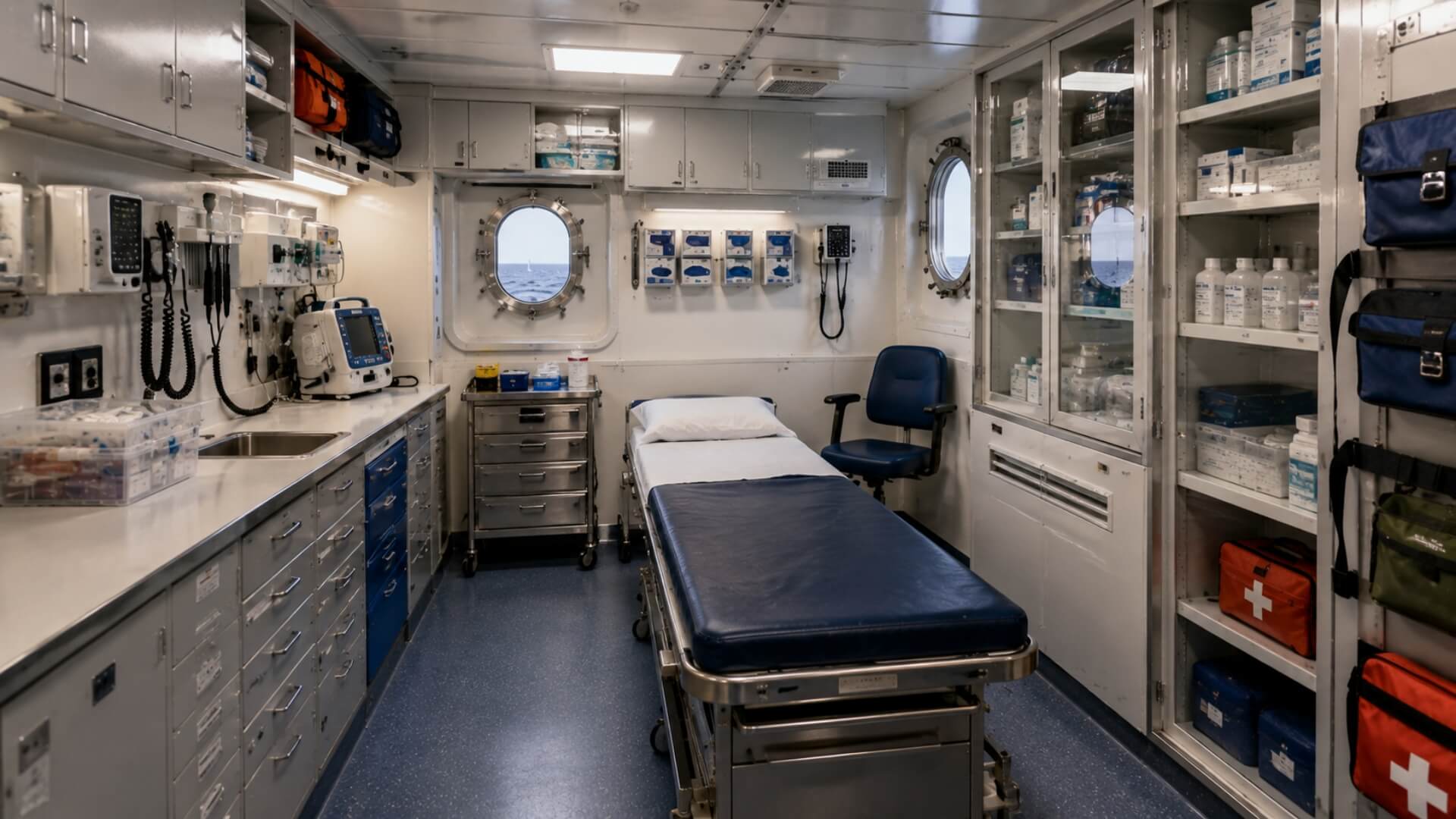 Ship hospital space requirements, and the twelve person threshold that decides them | Discovery Health MD