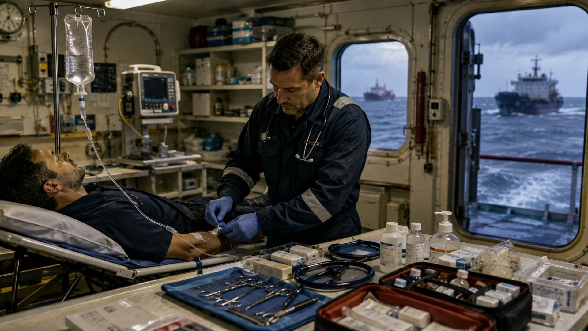 What counts as professional medical treatment beyond first aid, and why it is not in 46 CFR | Discovery Health MD