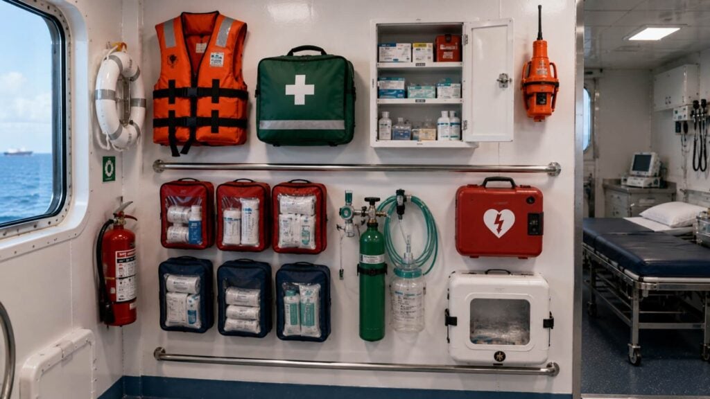 Six of the eight safety equipment sections are medical, and two of them are separate duties | Discovery Health MD