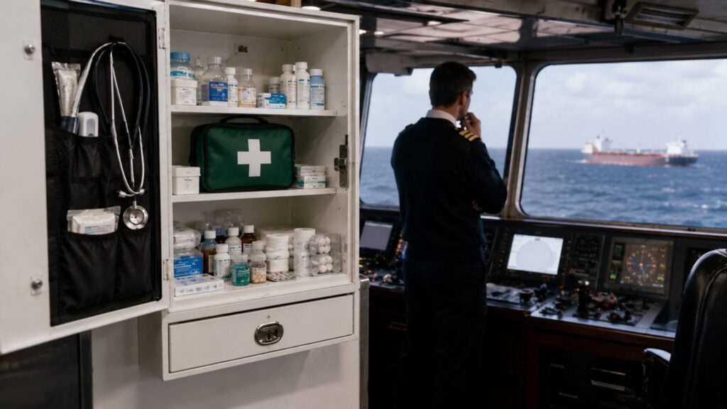 The US medicine chest law is a statute, it fines the master personally, and it never says what goes in the chest | Discovery Health MD
