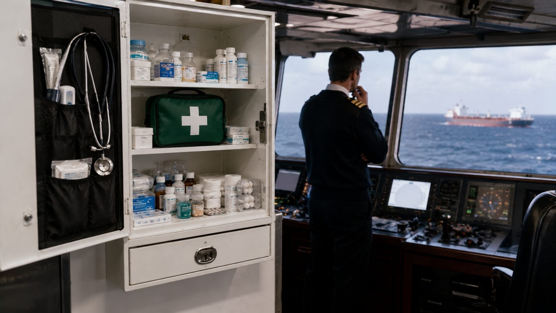 The US medicine chest law is a statute, it fines the master personally, and it never says what goes in the chest | Discovery Health MD